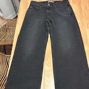 Signature by Levi Strauss Charcoal SuperFlow Straight Leg Jeans